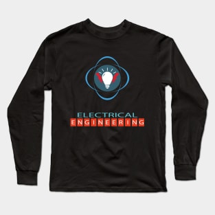 Best electrical engineering text and logo design Long Sleeve T-Shirt